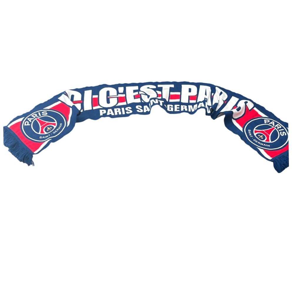 Paris Saint-Germain PSG Ici C'est Paris Soccer Fan Scarf Blue Red Made in EU